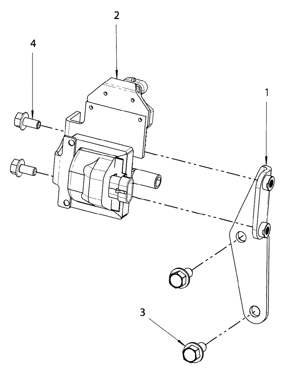 Engine Service Parts - Ignition Coil Diagram and Parts List for 076138-00  Briggs and Stratton Generator